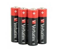 Verbatim Piles alcalines AA, Alcaline, Cylindrique, 1,5 V, 10 pièce(s), AA, Noir, Rouge