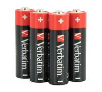 Verbatim Piles alcalines AA, Alcaline, Cylindrique, 1,5 V, 10 pièce(s), AA, Noir, Rouge