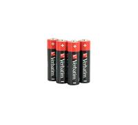 VERBATIM Piles alcalines AA Premium I 1,5 V I AA-LR6 Mignon I Piles Mignon AA I Piles pour lecteur MP3, appareil photo, télécommande, rasoir et bien plus I Pile alcaline Premium I 4 pièces