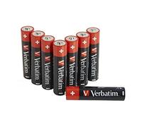 Verbatim Piles alcalines AAA 49502 Premium 1,5V Usage unique 8 pièces