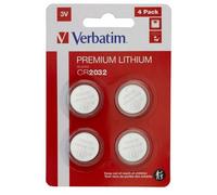 Verbatim Piles bouton CR2032 lithium - Lot de 4