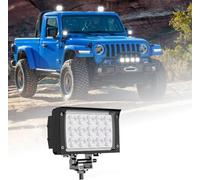 verbuma 45W 6 Pouces Phare de Travail LED Carré,Phare LED 12V (1 Pièce) | 12V Étanche IP67 Pour SUV ATV Tracteur 4x4 Camion Bateau