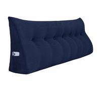 VerCart Coussin de Lecture Bleu 200cm