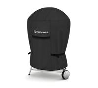 Verch Shield Couverture extérieure en Carbone Kamado Joe Barbecue imperméable 600D Ronde Housse pour Fumeur adaptée aux Grands œufs Verts de 56 à 61 cm Char-Griller Char-Broil et à la Plupart des
