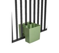 Vercony - Jardinière de Balcon pour Balcon à Barreaux - Jardinière d'Extérieur - 30x34x30cm - Fabriqué aux Pays-Bas - Vert