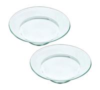 VERDANVERSE 2pcs Plat de Remplacement en Verre pour Chauffe-cires, Facile à Nettoyer Surface Lisse, pour Lampe à Cire et Brûle-Parfum