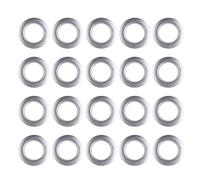 VERDANVERSE 80 Pièces Anneaux de Rideaux en Plastique Argenté pour Tringles, Accessoires Silencieux et Modernes pour Rideaux Chambre et Salon