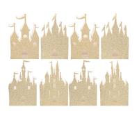 VERDANVERSE Boîtes à Bonbons en Papier Or Pailleté de Château 20 Pièces pour Emballage Présent Festif et Décoration D'anniversaire Élégante