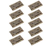 VERDANVERSE Charnières en Fer Dispositif de Fermeture Sûr et Polyvalent Lot de 10 Style Rétro pour Portes et Fenêtres Réparation Construction