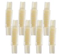 VERDANVERSE Connecteur de Tringle à Rideaux d'angle 26-28mm Plastique Blanc, Lot de 8 Pièces, Réglable à 360°, Accessoires pour Tringles Romaines, Usage Intérieur