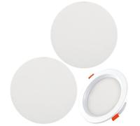 VERDANVERSE Diffuseur lumière 2pcs 18cm plastique anti-éblouissement pour plafonniers - Protection yeux bébé en chambre et salon