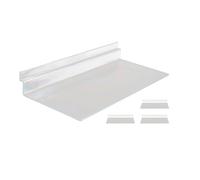 VERDANVERSE Étagères À Chaussures Transparentes Murales À Lattes 4 Pièces Présentoirs D'Exposition Pour Supermarché Et Magasin Rangement Facile À Installer 9.84X4.72X1.38In