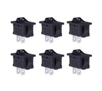 VERDANVERSE Interrupteur à Bascule Mini 2 Broches 15x21mm pour Bateau, Plastique et Métal, Facile à Installer, Pack de 20 Pièces, Adapté Circuits Électriques et Projets Étudiants