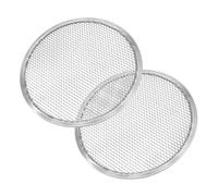 VERDANVERSE Lot De 2 Écrans à Pizza En Aluminium Épais 33 Cm, Plaque De Cuisson Perforée Ventilée, Résistante Et Réutilisable, Accessoire De Cuisson Pâtisserie Maison Et Professionnelle