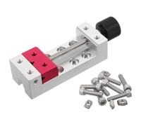 VERDANVERSE Mini Étau à Pince D’établi Réglable pour Modélisme et | Alliage D’aluminium Argenté, Serrage Rapide et Usage Polyvalent, pour Pièces en Bois et Bijoux
