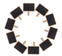 VERDANVERSE Panneaux D'affichage à Craie Mini en Bois avec Pince, 40 Pièces, Réutilisables et Légers, Idéal pour Événements Professionnels et Paniers
