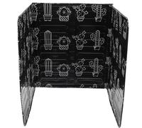 VERDANVERSE Plaque Anti-éclaboussures en Aluminium Résistante à L'huile, Lot de 2, Couleur Noire, Déflecteur de Cuisson pour Cuisinière à Gaz, Protection Projections D’huile, Nettoyage Facile