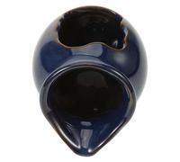 VERDANVERSE Pot Cascade en Céramique pour Aquarium et Décoration Intérieure, Bocal Décoratif à Cascade Taille Petite Bleu, Fontaine D’intérieur sans Pompe pour Jardin et Espace de Vie