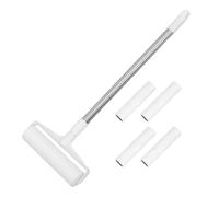 VERDANVERSE Rouleau Adhésif Anti-Peluches 19 Cm 4 Recharges 30 Feuilles, Brosse Réutilisable pour Tapis, Sols, Canapés Élimination des Poils D’Animaux, Nettoyage Vêtements et Meubles