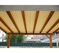 VERDELOOK Toile à voile beige 2.8X2.8m pour pergola en bois 3x3m