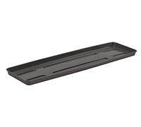 VERDENIA Draco Soucoupe de Pot de Fleurs, pour Plantes et Herbes, pour l'extérieur, en Plastique, léger et Stable, rectangulaire, 55 x 15 x 2,5 cm, Graphite