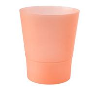 Verdenia Housse de Pot de Fleurs, Design pour orchidée, en Plastique, ajouré, Plusieurs Couleurs, diamètre : 12 cm, Orange