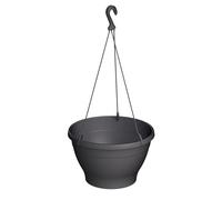 VERDENIA Melrose Pot de Fleurs à Suspendre, Design élégant et Durable, léger, intérieur et extérieur, résistant aux intempéries, diamètre : 26 cm, 26 x 26 x 60 cm, Anthracite