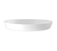 VERDENIA Pot de Fleurs en Cristal - Soucoupe pour Plantes et Herbes - Soucoupe pour l'intérieur - en Plastique léger et Stable - Plusieurs Couleurs - Plusieurs Tailles - Blanc - 17 x 2,5 cm