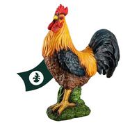 VERDOBA 1PLUS Polyresin Cockerel Garden Figurine Garden Decoration Resin Decorative Cockerel