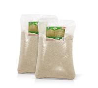 VERDURMAX® 2 x 25 kg Sable pour Gazon 0,3-1,5 mm - Sable de Quartz Séché au Feu Pureté 97% - Drainage, Aération et Top-Dressing Pelouse - Idéal Sols Argileux et Entretien Terrain de Sport
