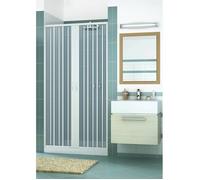 Pinto Cabine de douche niche Vergine 150 cm PVC pliant central renforcé Made in Italy