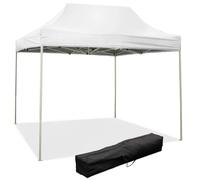 Gazébo Pliant Pliant 3X2 Blanc Recouvert De Pvc Imperméable