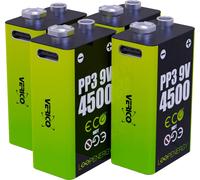 VERICO Batterie Li-Ion Loop Energy 9 V- Block, pack de 4