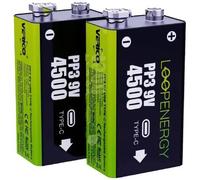 Verico LoopEnergy USB-C Pile rechargeable 6LR61 (9V) Li-Ion 500 mAh 7.4 V 2 pc(s)