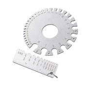 Vérificateur de taille de jauges de fil de soudage en acier avec échelle double face et mesure de l ' épaisseur de la tôle pour les jauges de câbles professionnelles