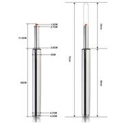 VERIN A GAZ / RESSORT A GAZ POUR TABOURET DE BAR