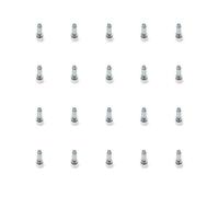 Lot de 20 Vérins hexagonale M6 pour pied de meuble pour pied EMUCA avec écrou - 2020015 Blanc G