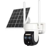 Verk 06361 Caméra sans fil alimentée par énergie solaire WiFi 2,4 GHz / 5 GHz, IP66