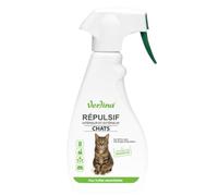 Verlina Répulsif Chats Intérieur et Extérieur 500 ML, Spray Naturel aux Huiles Essentielles, Extrait de Margosa et Géraniol, Protection jusqu'à 10 m²