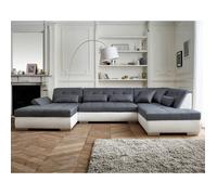 Lisa design Vermont canapé panoramique d'angle droit - Blanc