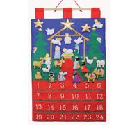 Vermont Christmas Company Tissu Calendrier de l'Avent Crèche