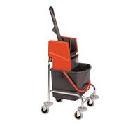 Chariot de nettoyage Seau 1 x 17 l et presse Tube acier