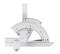 Vernier Rapporteur d'angle 0-320° en acier inoxydable Outil de mesure de précision pour le travail du bois, le travail des métaux, les angles de scie à onglet