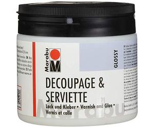 Vernis à craqueler Marabu, Medium Vernis et Colle, Brillant, 500 ML