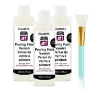 Vernis acrylique brillant - Non jaunissant, imperméable et protecteur, revêtement transparent, convient pour la peinture et les loisirs créatifs, résistant aux fissures avec un film protecteur brillan