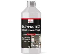 Vernis Béton, Décoratif, Sol et Mur, Polyuréthane - EASYPROTECT 5 m² | Mono-Composant, Résiste Eau, Huile, Vinaigre, Café et Uv, pour Sols et Murs, Mat ou Satiné - Arcane Industries