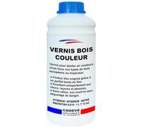 Vernis Bois Couleur - Codeve Bois/Vert - 1L - Intérieur/extérieur - Pour La Décoration D'un Bardage, Volet, Persienne, Huisserie Ou Fenêtre.