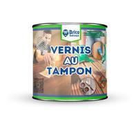 Vernis bois gomme-laque au tampon - BRICOSALVAJE - Transparent - Brillant - 750ml