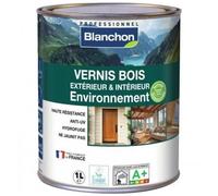 Vernis bois int/ext environnement - incolore mat - 1L BLANCHON