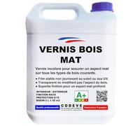 Vernis Bois Mat - Codeve Bois - 20L - Intérieur/extérieur - Pour Un Aspect De Finition Mat Sur Un Bardage, Fenêtre Ou Volet En Bois.